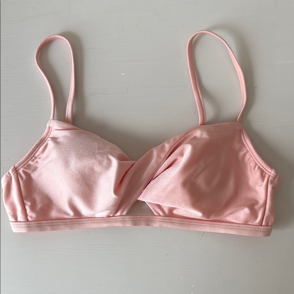 Pink Women's Twist Front Bikini Top